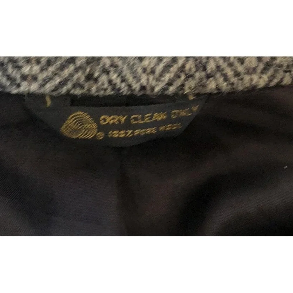 VTG KUPP Kuppenheimer Mens Blazer 2 Button Herringbone Tweed Wool Jacket Size 42